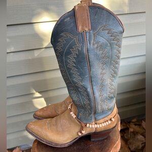 Justin Boots Vintage Leather Cowboy Boots (US 7.5)